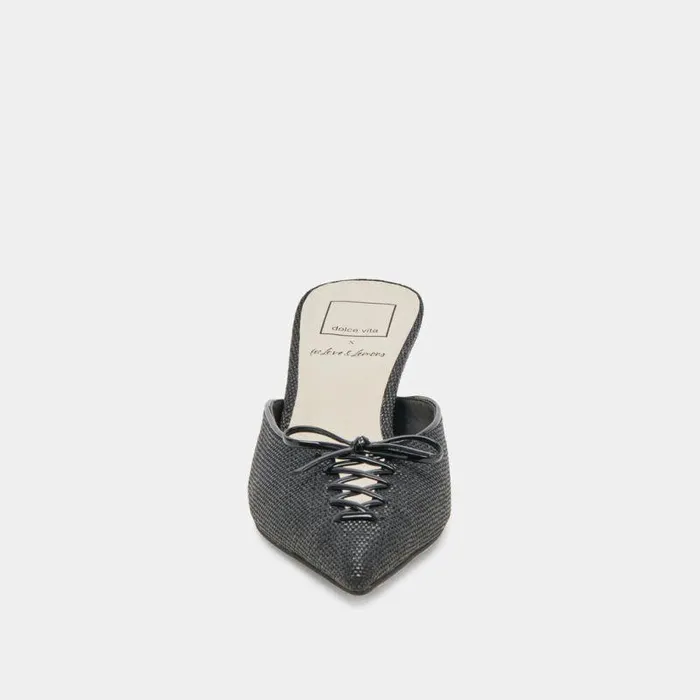Heels Shop Dolce Vita Camile Heels Onyx Raffia Onyx Raffia