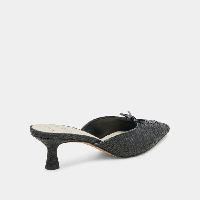 Heels Shop Dolce Vita Camile Heels Onyx Raffia Onyx Raffia