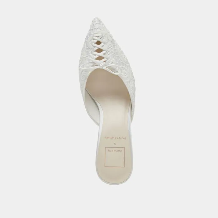 Heels Shop Dolce Vita Camile Heels White Floral Eyelet White Floral Eyelet