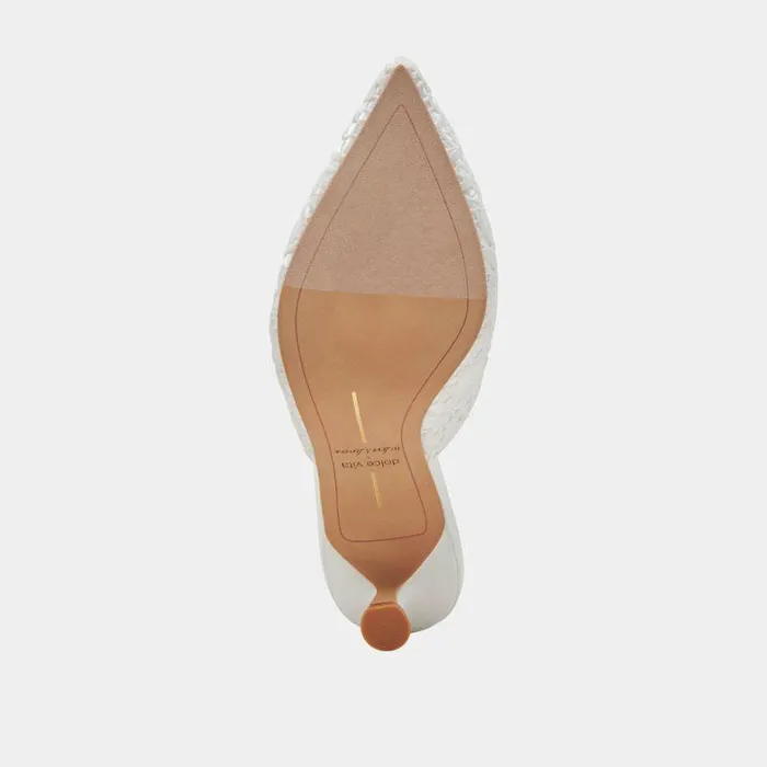 Heels Shop Dolce Vita Camile Heels White Floral Eyelet White Floral Eyelet