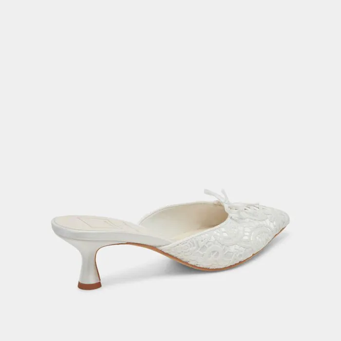 Heels Shop Dolce Vita Camile Heels White Floral Eyelet White Floral Eyelet