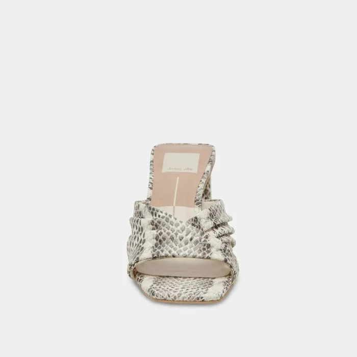 Heels Shop Dolce Vita Carlan Heels Grey White Embossed Snake Grey White Snake Heels Grey White Embossed Snake