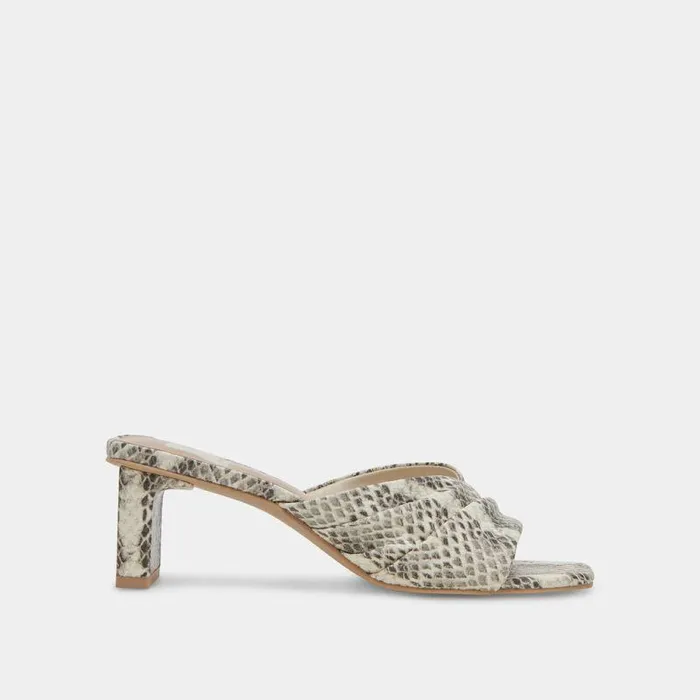 Heels Shop Dolce Vita Carlan Heels Grey White Embossed Snake Grey White Snake Heels Grey White Embossed Snake