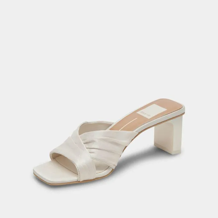 Heels Shop Dolce Vita Carlan Heels Off White Silk Off White Silk
