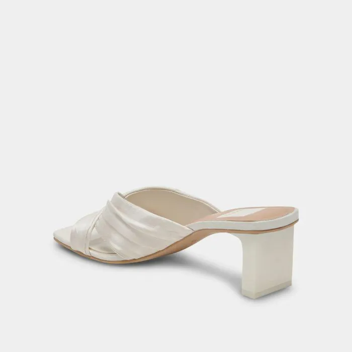 Heels Shop Dolce Vita Carlan Heels Off White Silk Off White Silk