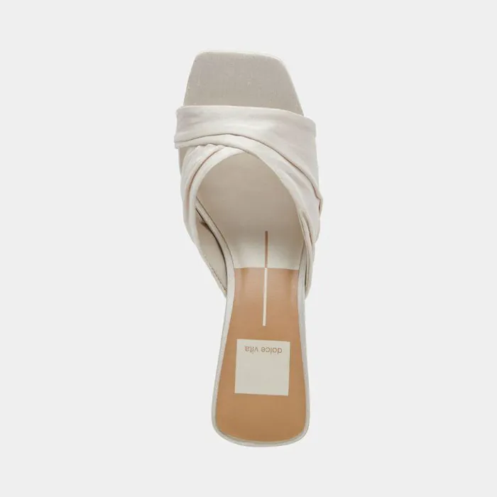 Heels Shop Dolce Vita Carlan Heels Off White Silk Off White Silk