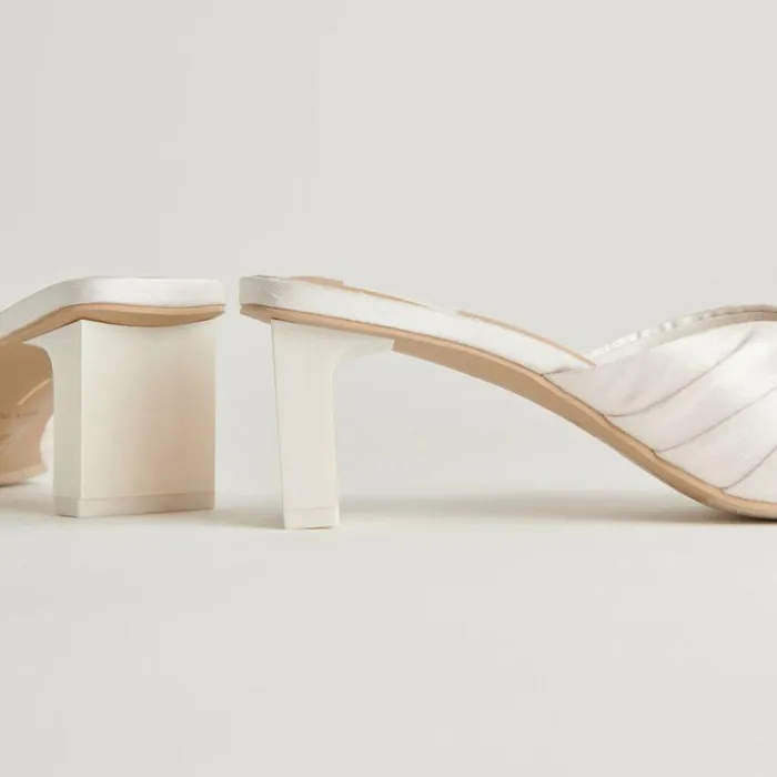 Heels Shop Dolce Vita Carlan Heels Off White Silk Off White Silk