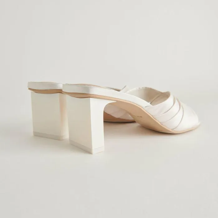 Heels Shop Dolce Vita Carlan Heels Off White Silk Off White Silk