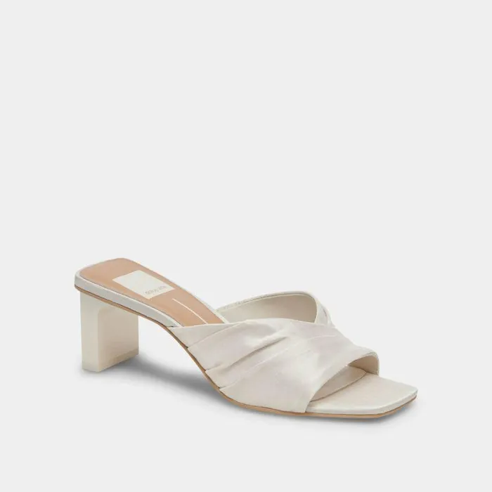 Heels Shop Dolce Vita Carlan Heels Off White Silk Off White Silk