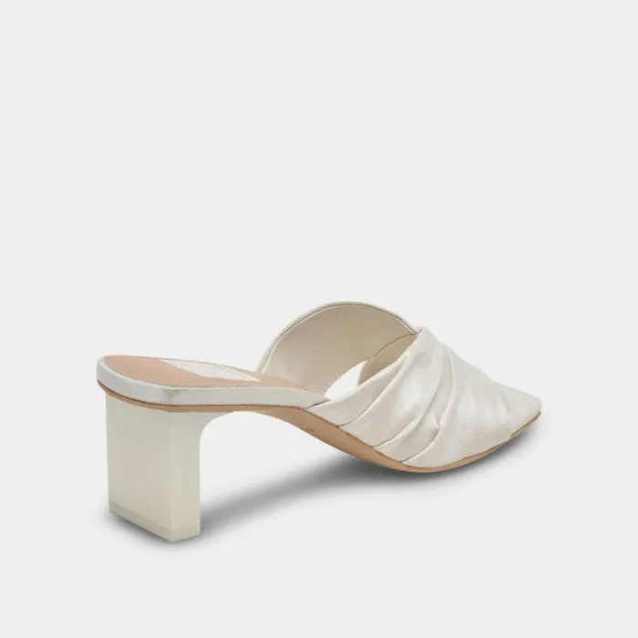 Heels Shop Dolce Vita Carlan Heels Off White Silk Off White Silk