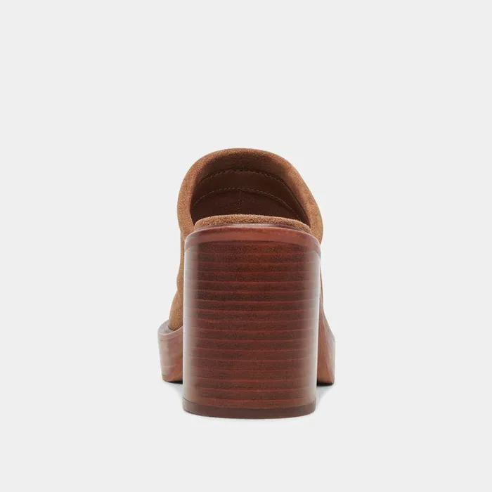 Heels Shop Dolce Vita Castel Heels In Chestnut Suede Women039s Chestnut Suede Clogs Chestnut Suede