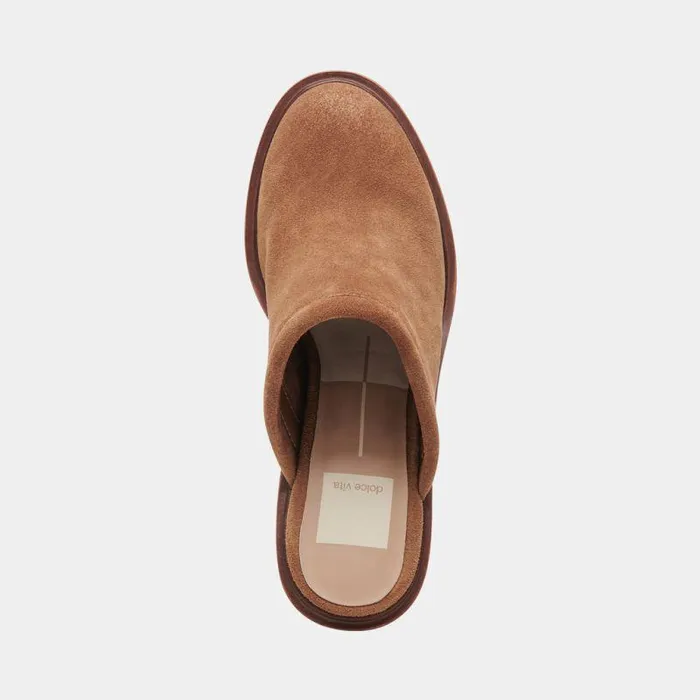 Heels Shop Dolce Vita Castel Heels In Chestnut Suede Women039s Chestnut Suede Clogs Chestnut Suede