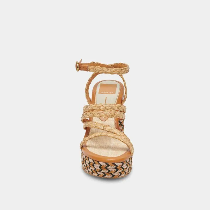 Heels Shop Dolce Vita Catina Heels Tan Raffia Tan Raffia