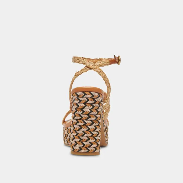 Heels Shop Dolce Vita Catina Heels Tan Raffia Tan Raffia