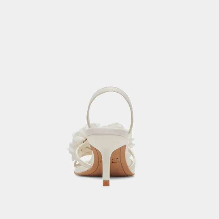 Heels Shop Dolce Vita Cecila Heels White Floral Eyelet White Floral Eyelet