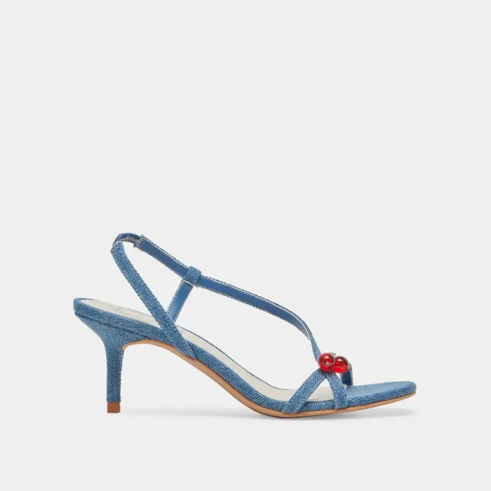 Heels Shop Dolce Vita Cerise Heels Blue Denim Blue Denim