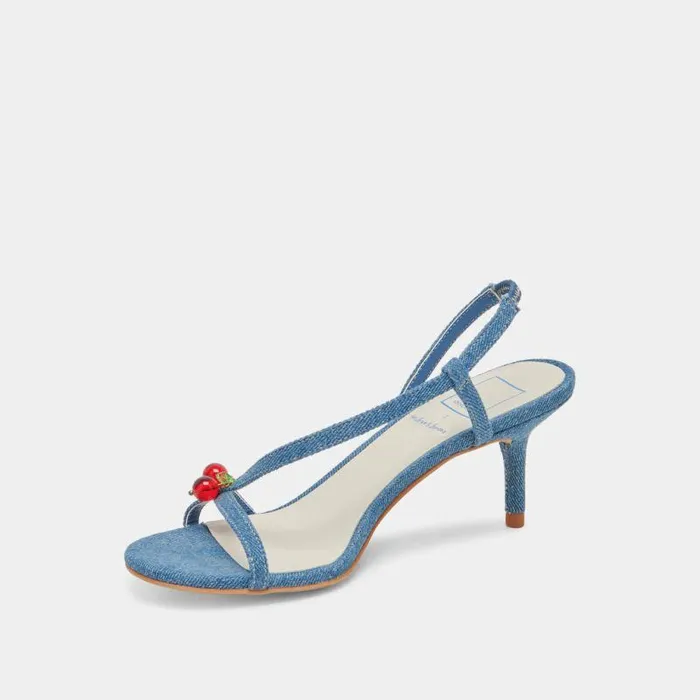 Heels Shop Dolce Vita Cerise Heels Blue Denim Blue Denim