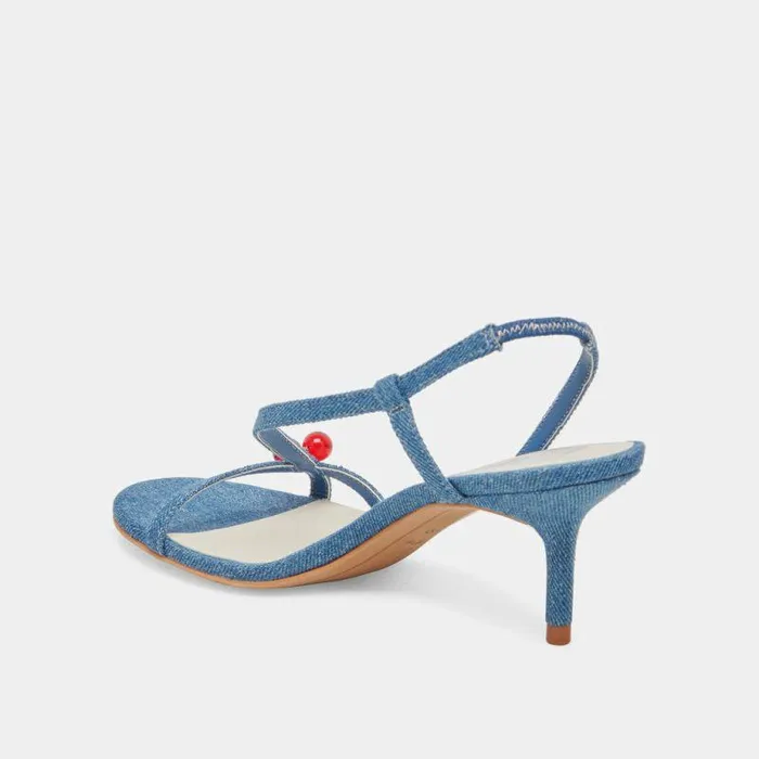 Heels Shop Dolce Vita Cerise Heels Blue Denim Blue Denim