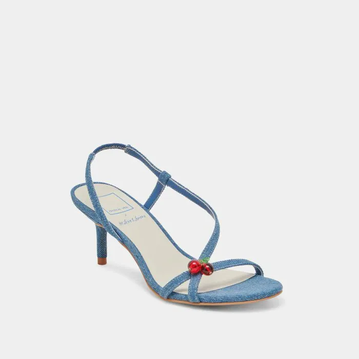 Heels Shop Dolce Vita Cerise Heels Blue Denim Blue Denim