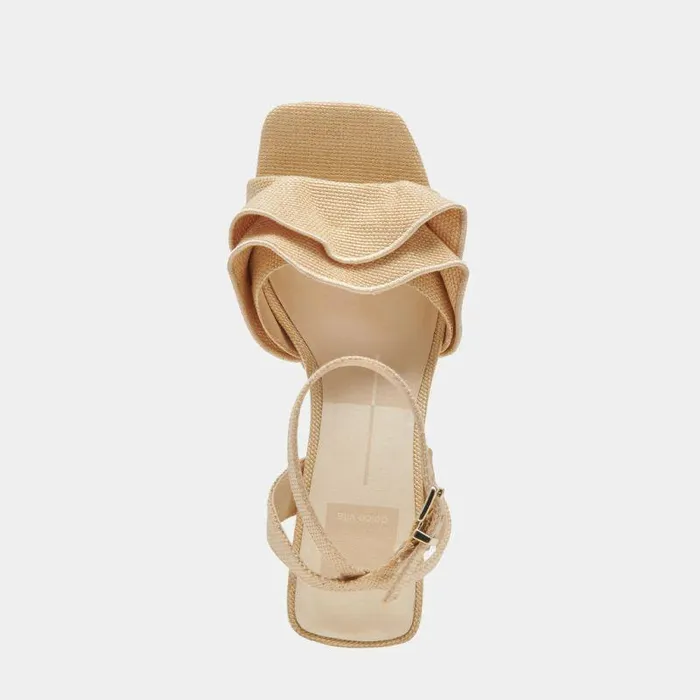 Heels Shop Dolce Vita Cheer Heels Lt Natural Raffia Lt Natural Raffia