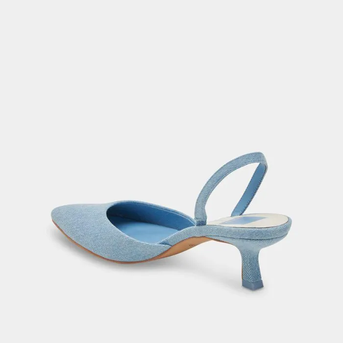 Heels Shop Dolce Vita Corsa Heels Blue Denim Blue Denim