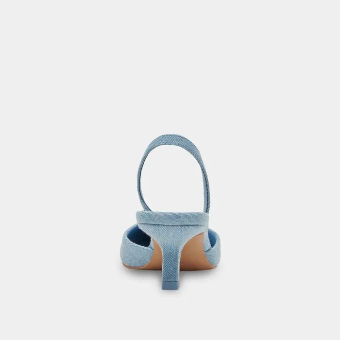 Heels Shop Dolce Vita Corsa Heels Blue Denim Blue Denim
