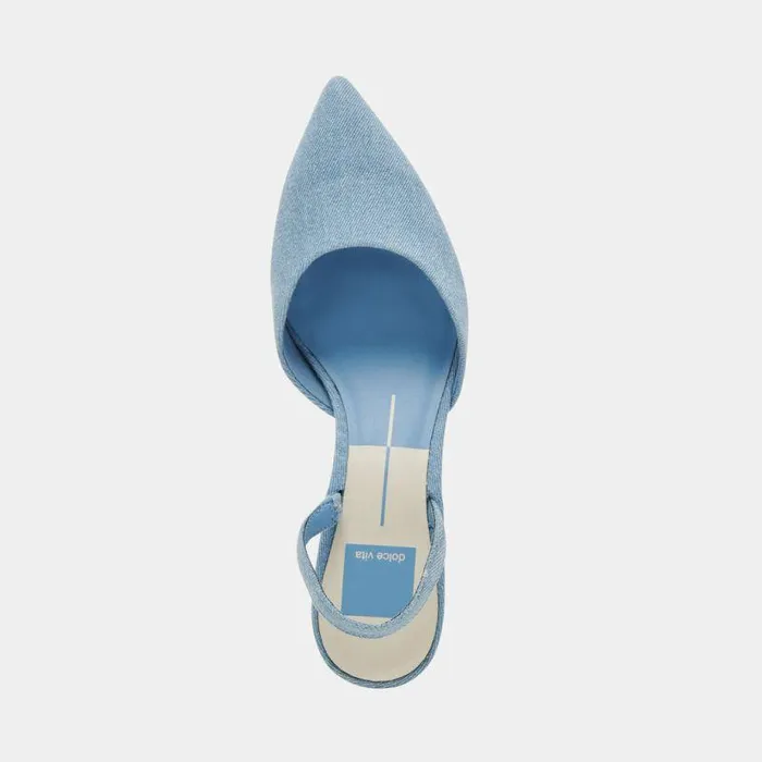 Heels Shop Dolce Vita Corsa Heels Blue Denim Blue Denim