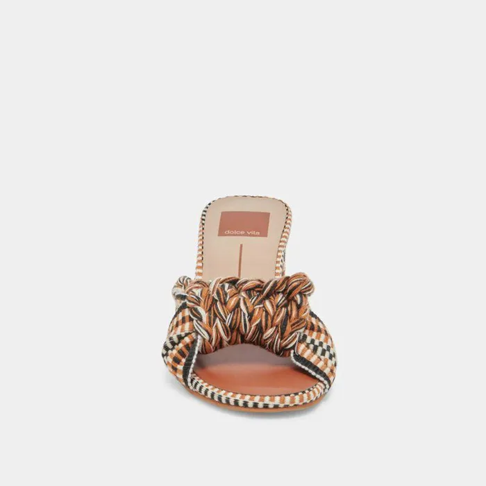 Heels Shop Dolce Vita Dallie Heels Tan Multi Woven Tan Multi Woven