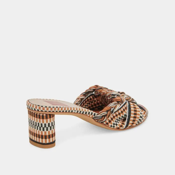 Heels Shop Dolce Vita Dallie Heels Tan Multi Woven Tan Multi Woven