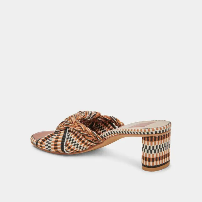 Heels Shop Dolce Vita Dallie Heels Tan Multi Woven Tan Multi Woven