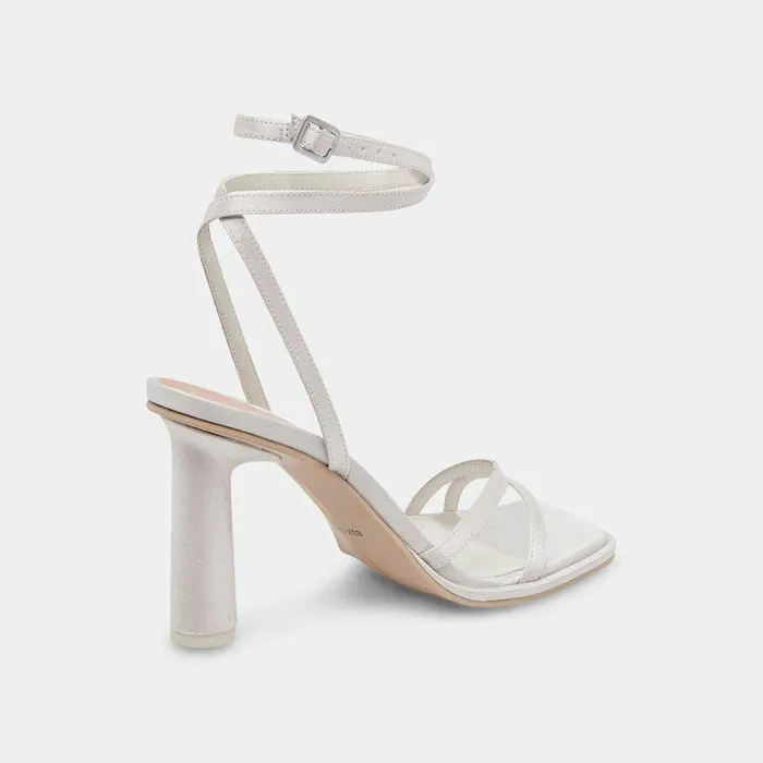 Heels Shop Dolce Vita Disere Heels Off White Satin Designer White Satin Heels Off White Satin
