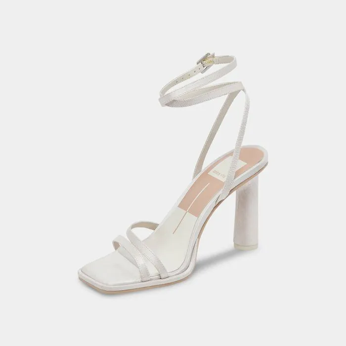 Heels Shop Dolce Vita Disere Heels Off White Satin Designer White Satin Heels Off White Satin