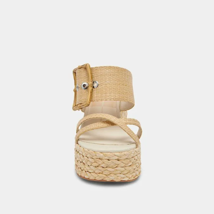 Heels Shop Dolce Vita Edwina Heels Lt Natural Raffia Lt Natural Raffia