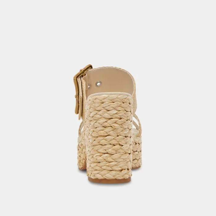 Heels Shop Dolce Vita Edwina Heels Lt Natural Raffia Lt Natural Raffia