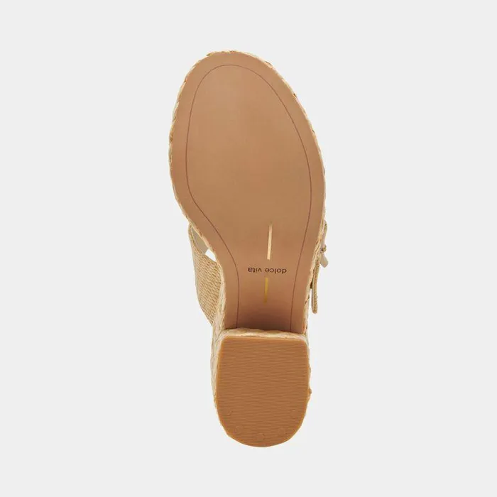 Heels Shop Dolce Vita Edwina Heels Lt Natural Raffia Lt Natural Raffia
