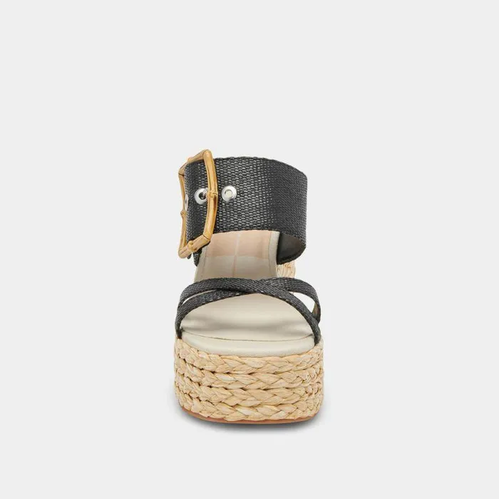 Heels Shop Dolce Vita Edwina Heels Onyx Raffia Onyx Raffia