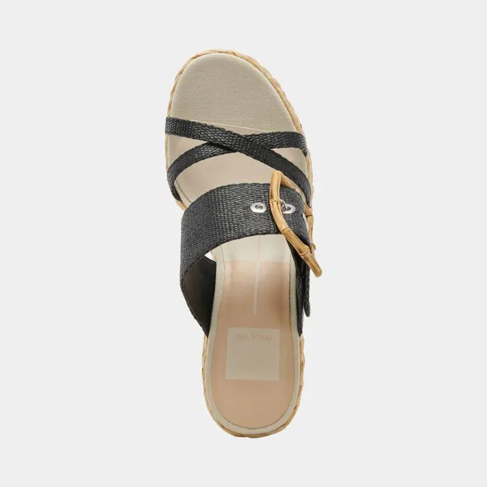 Heels Shop Dolce Vita Edwina Heels Onyx Raffia Onyx Raffia