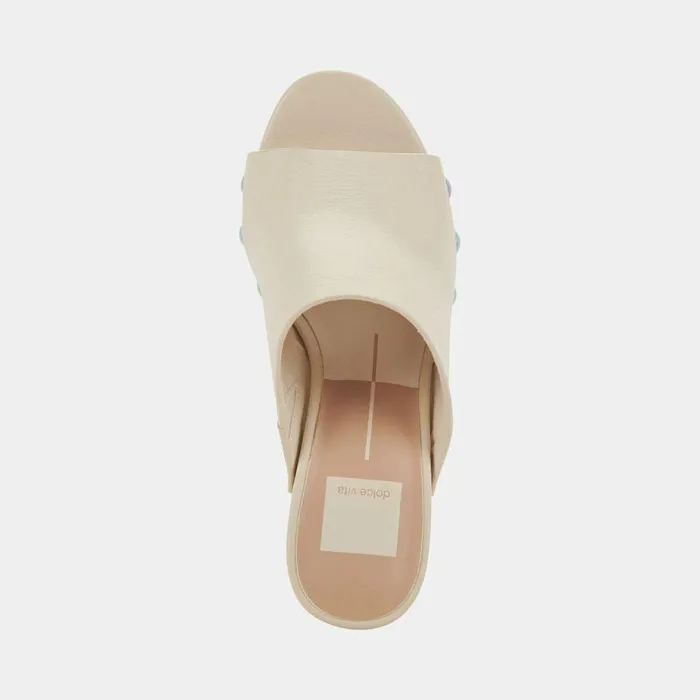 Heels Shop Dolce Vita Emol Pride Heels Ivory Leather Designer Ivory Heels Ivory Leather