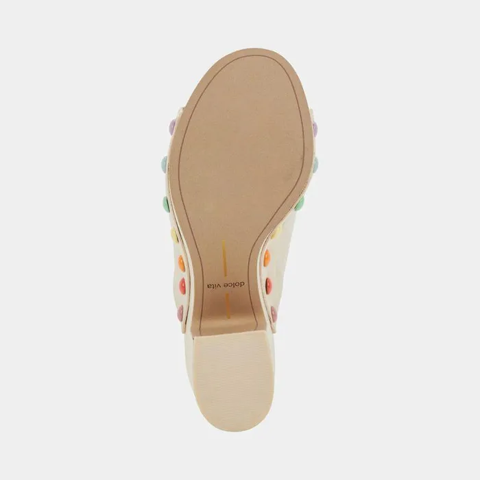 Heels Shop Dolce Vita Emol Pride Heels Ivory Leather Designer Ivory Heels Ivory Leather