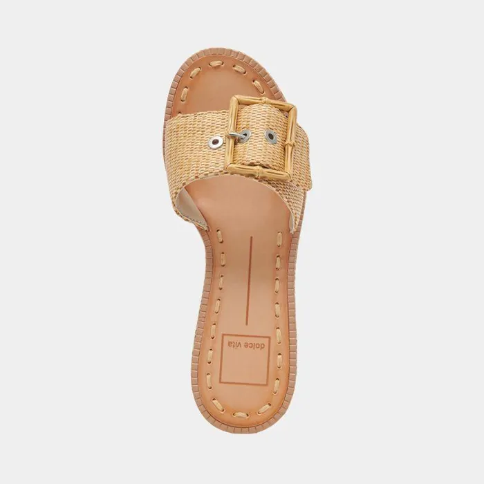 Heels Shop Dolce Vita Era Heels Warm Natural Raffia Warm Natural Raffia