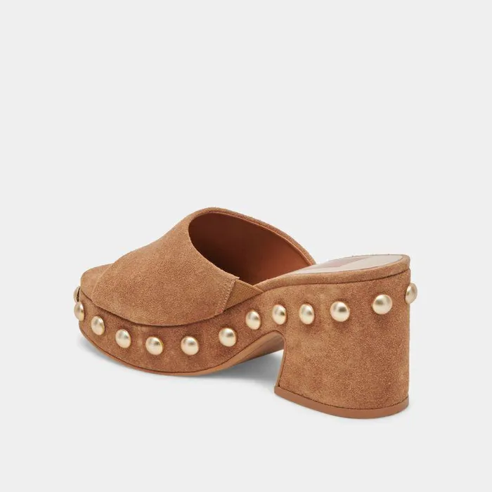 Heels Shop Dolce Vita Glori Heels Pecan Suede Pecan Suede