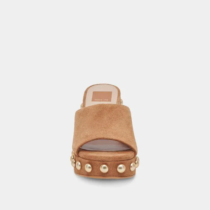Heels Shop Dolce Vita Glori Heels Pecan Suede Pecan Suede