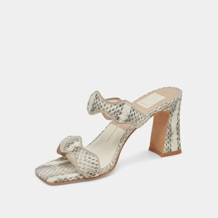 Heels Shop Dolce Vita Ilva Heels Grey White Embossed Leather Grey White Leather Heels Grey White Embossed Leather