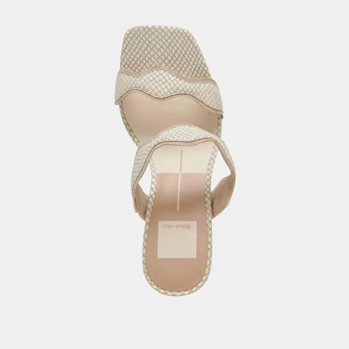 Heels Shop Dolce Vita Ilva Heels White Natural Embossed Leather White Leather Heels White Natural Embossed Leather