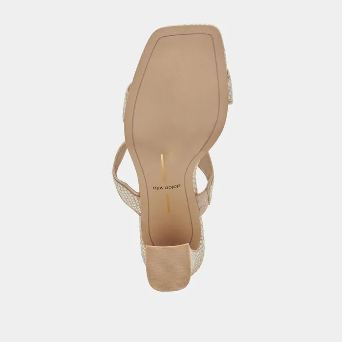 Heels Shop Dolce Vita Ilva Heels White Natural Embossed Leather White Leather Heels White Natural Embossed Leather
