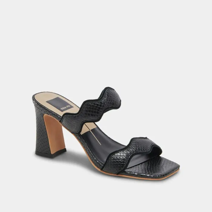 Heels Shop Dolce Vita Ilva Wide Heels Onyx Embossed Leather Women039s Wide Heels Onyx Embossed Leather
