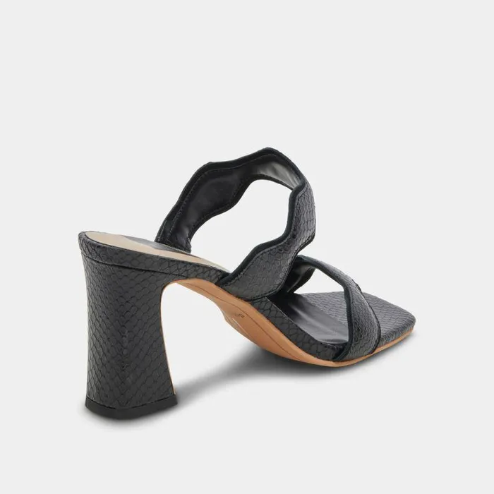 Heels Shop Dolce Vita Ilva Wide Heels Onyx Embossed Leather Women039s Wide Heels Onyx Embossed Leather