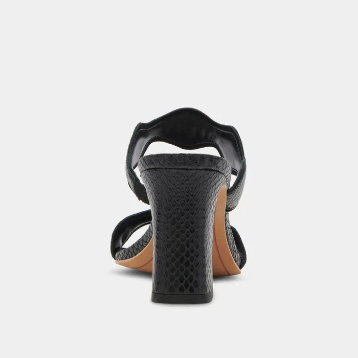 Heels Shop Dolce Vita Ilva Wide Heels Onyx Embossed Leather Women039s Wide Heels Onyx Embossed Leather