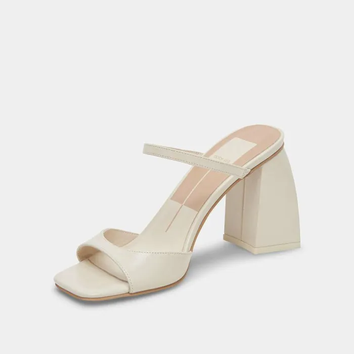 Heels Shop Dolce Vita Jemmy Heels Ivory Crinkle Patent Ivory Crinkle Patent
