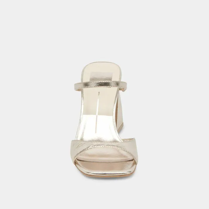 Heels Shop Dolce Vita Jemmy Heels Light Gold Crinkle Patent Light Gold Crinkle Patent
